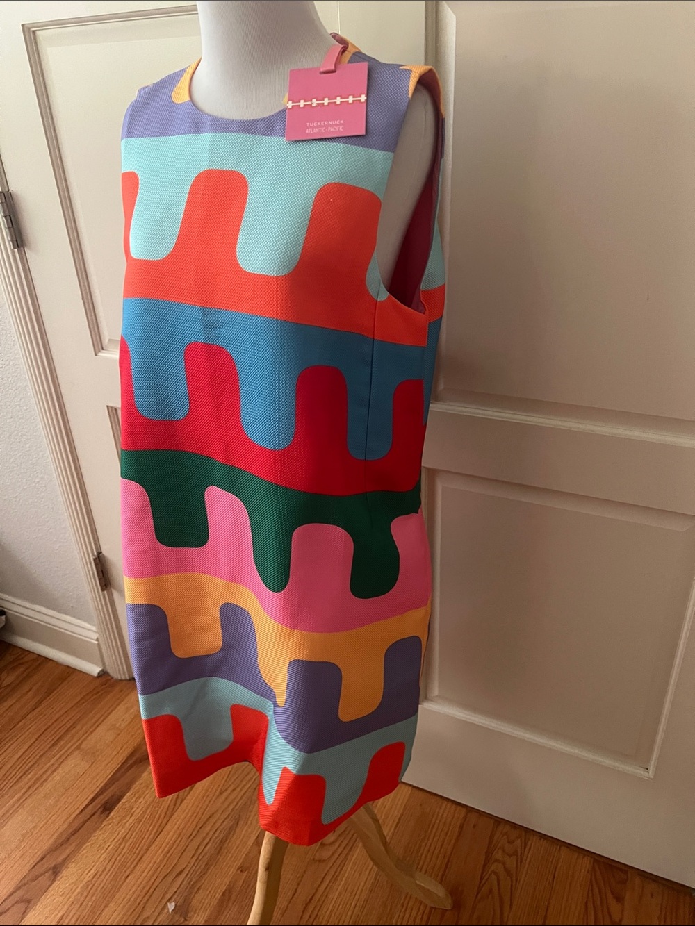 Tuckernuck x Atlantic-Pacific Marlowe Shift Dress Multi Color NWT medium - Picture 5 of 16